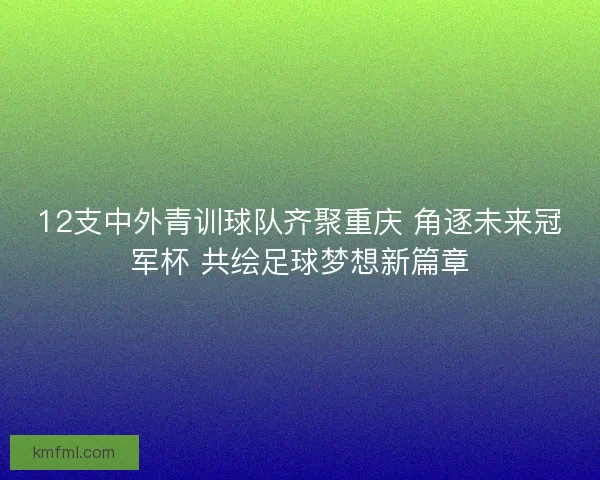 12支中外青训球队齐聚重庆 角逐未来冠军杯 共绘足球梦想新篇章